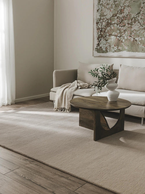 benuta wollen vloerkleed Dawn - beige - 160x230 cm