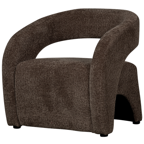 BePureHome fauteuil Radiate - Textured - Espresso - 73x73x74 - vtwonen shop