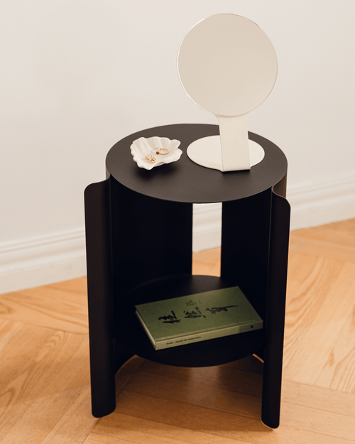 noo.ma Wa Side Table - gepoedercoat stalen bijzettafel, Cocoa Brown
