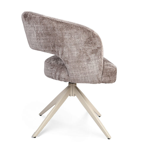Starfurn Eetkamerstoel Demi - Taupe/Zand - Set van 2