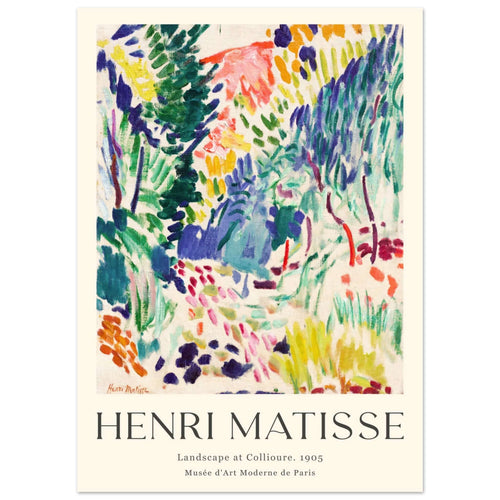 Artfulprints  Matisse - Landscape of Collioure 1905   poster 50x70 cm - vtwonen shop