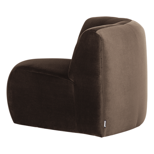 WOOOD hoekelement rond Mojo Base - Velvet - Bruin - 74x110x110
