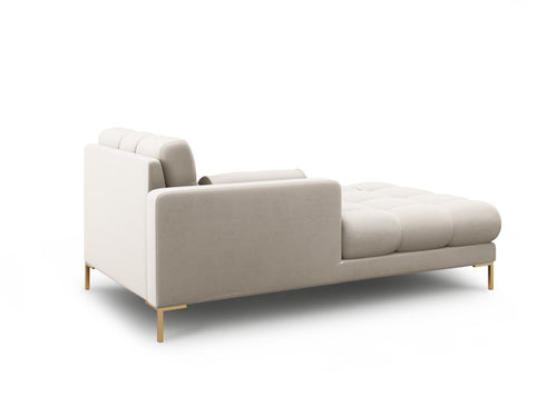 Cosmopolitan Design linker meridiaan Bali structurele stof, beige - 185x102x75cm