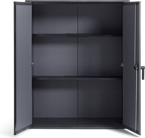 Keter Cortina Alto Tuinkast - 1400L - 140x73,6x170,4cm - Grijs