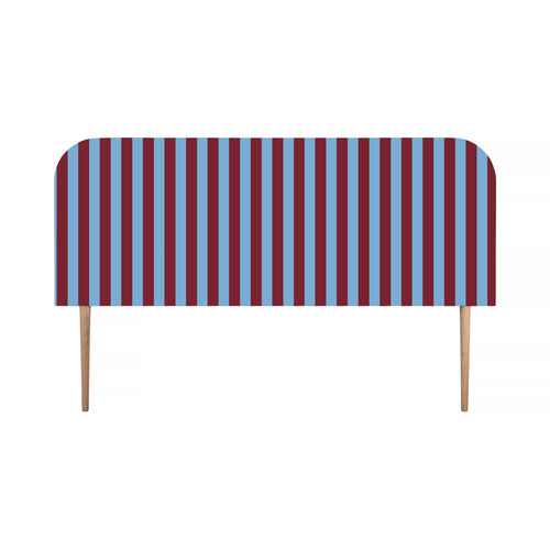 Gestoffeerd fluwelen hoofdbord met strepen 160x97cm