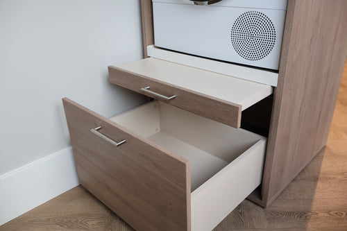 Wastoren® wasmachinekast - Twin Collection 4.1-E - naturel eiken - 134 x 146 x 65 cm