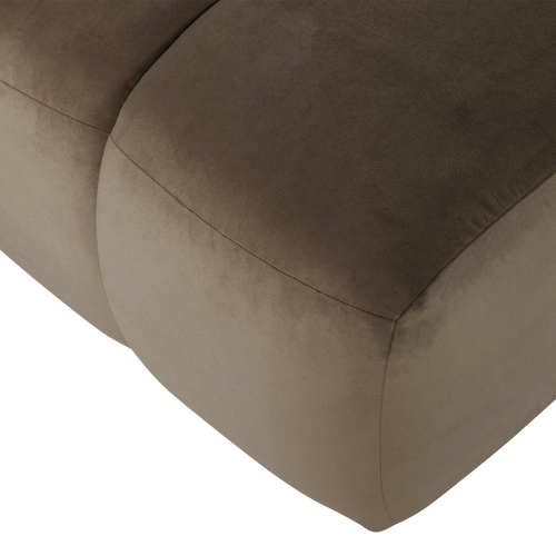 WOOOD poef Mojo - Velvet - Taupe - 45x84x64