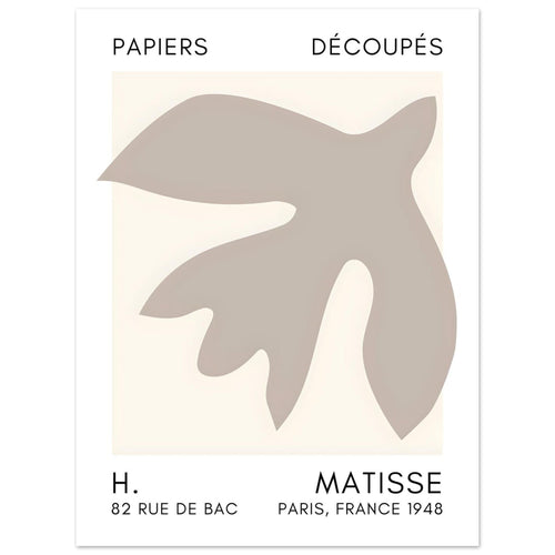 Artfulprints  Matisse – Floating forms grey   poster 30x40 cm - vtwonen shop