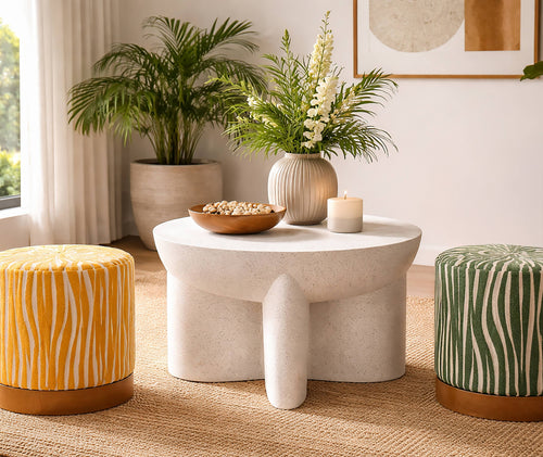 Mauro Ferretti salontafel - Ø 63,8x42,5 cm - wit