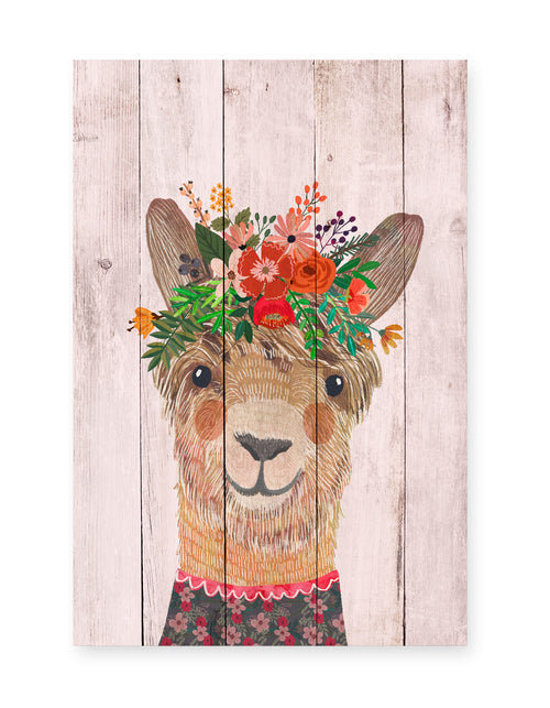 Really Nice Things - Paneel - 60x40 cm - Floral Llama - vtwonen shop