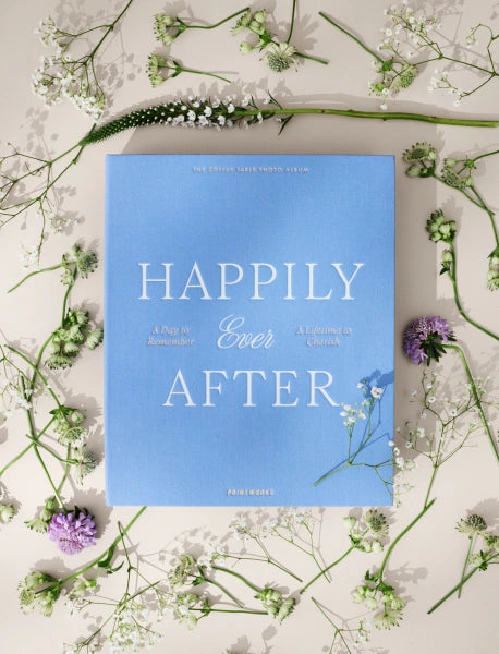 Printworks Fotoalbum Bruiloft - Happily Ever After - Blauw