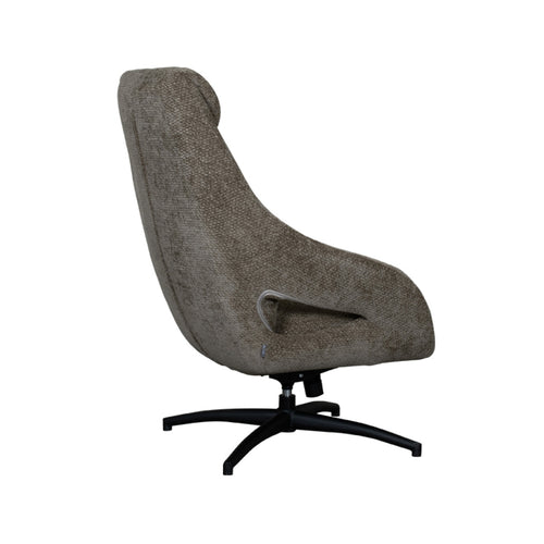 LABEL51 Draaifauteuil Maxwell - Groen/Zwart - 75x84x108cm