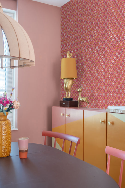 ESTAhome behang vintage bloemen roze - 50 x 900 cm - 131544 - vtwonen shop