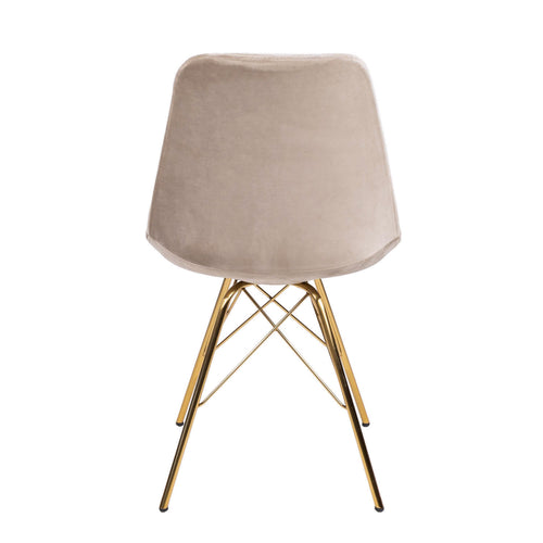 Kick kuipstoel Velvet - Champagne - vtwonen shop