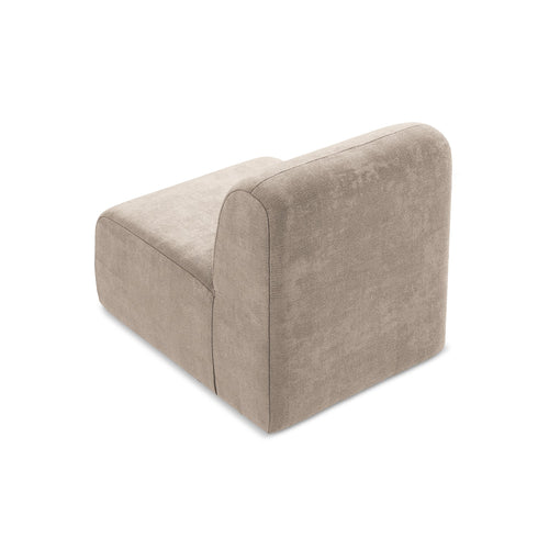 LaMiaSofa Bankmodule midden Cervo - chenille stof - donkerbeige - 70x94x75