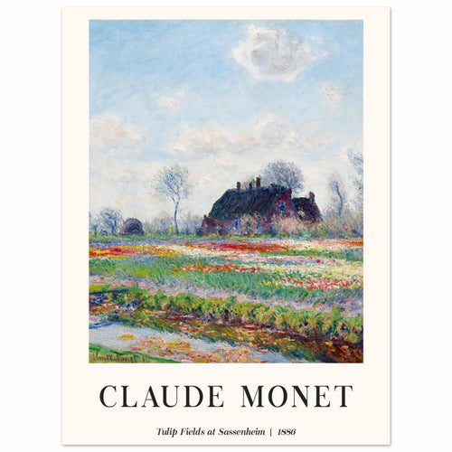 Artfulprints  Claude Monet - Tulip fields at Sassenheim   poster 30x40 cm - vtwonen shop