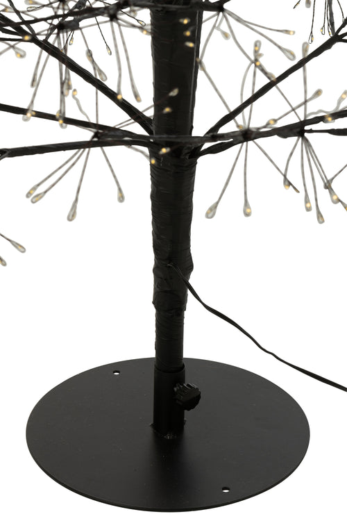 J-Line decoratie Boom - warm witte - ijzer - zwart - large - LED lichtjes - vtwonen shop