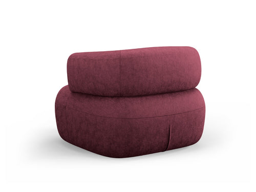 Micadoni - Fauteuil "Jenny" chenille, karmozijnrood - 88x90x73cm