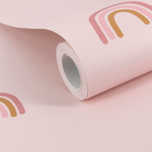 Little Dutch Little Rainbows Behang Kinderkamer - Regenboog - 10mx53cm - Roze - vtwonen shop