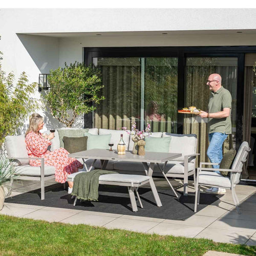 Garden Impressions lounge dining set Senja valley sand - 5-delig - links incl stoel - vtwonen shop