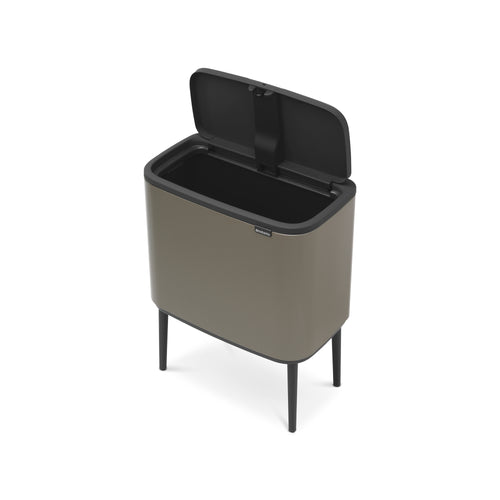 Brabantia Prullenbak Bo Touch Bin - 11+23L - platinum - vtwonen shop