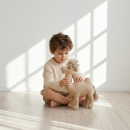 Pintado & Lacado knuffeldier Kameel - beige - 42 cm