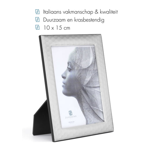 Zilverstad - Premium fotolijst Palermo - 10x15 - Miro Silver - vtwonen shop