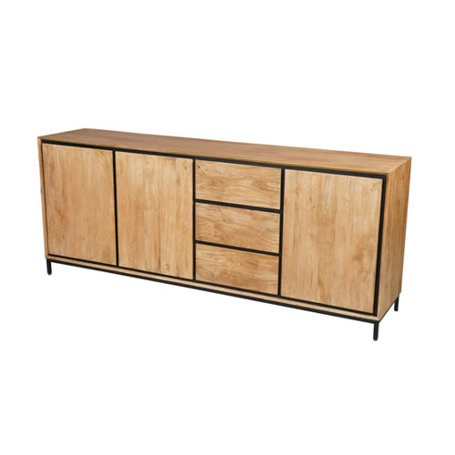 StarFurn Dressoir RichWood - Naturel Hout - 210x45x85cm - vtwonen shop