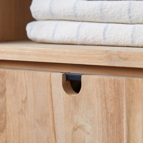 Tikamoon Massief teakhouten kolomkast - Naturel - vtwonen shop