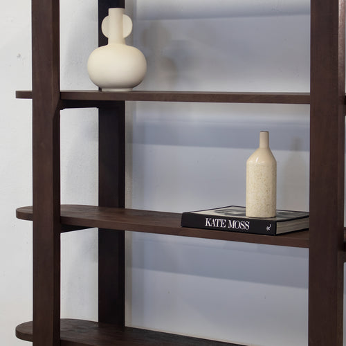 Giga Meubel Wandkast Luuk - Mangohout - Bruin - 160x38x190cm - vtwonen shop