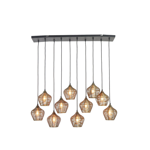 Light & Living hanglamp Alvaro - brons - 120x25x29.5cm - vtwonen shop