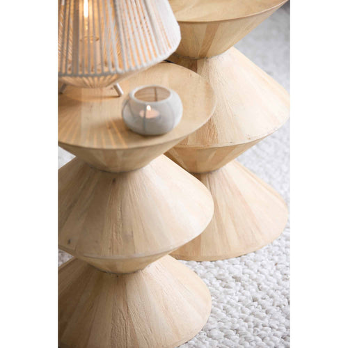 Light & Living side table Larus - naturel - Ø40cm - vtwonen shop