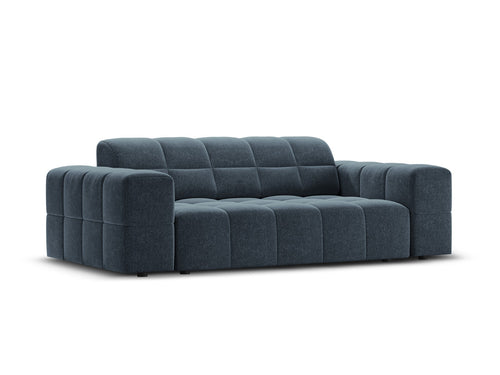 Cosmopolitan Design Bank Chicago 2-zits, chenille koningsblauw - 102x178x78cm