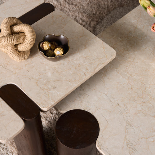 Starfurn - Salontafel Mae - Bruin - 60x128x36 cm