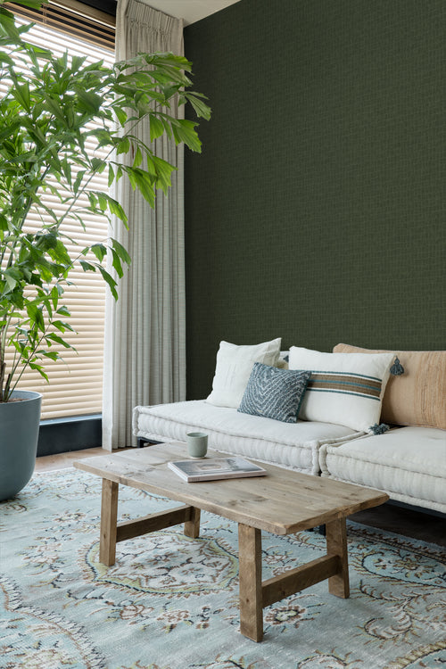 ESTAhome behang krokodillenhuid vergrijsd olijfgroen - 53 cm x 10.05 m - 139187