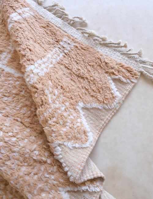 AFK Living vloerkleed Berber - handgemaakt - Wol - 140 cm x 200 cm