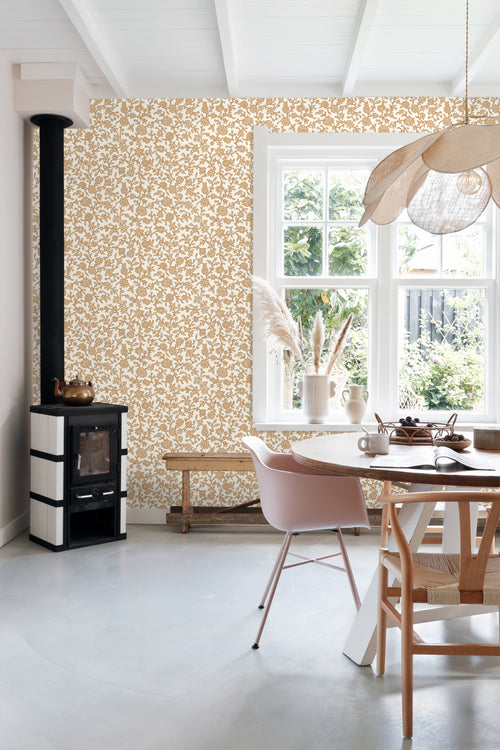 ESTAhome behang vintage bloemen bruin - 50 x 900 cm - 131520