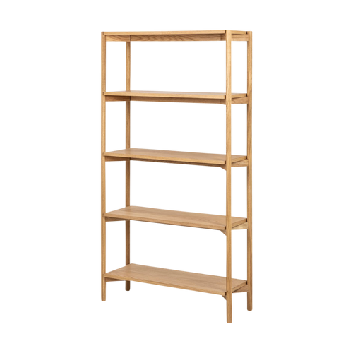 Lisomme Floris houten boekenkast naturel - 86 x 160 cm - vtwonen shop