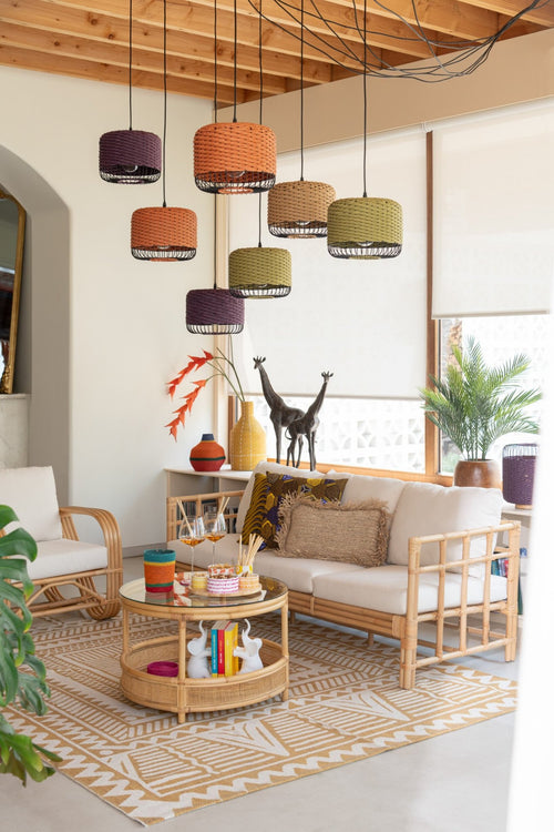 J-Line hanglamp - metaal - oranje