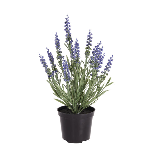 Maxifleur Lavender kunstplant 30cm UV blauw in kweekpot 10cm