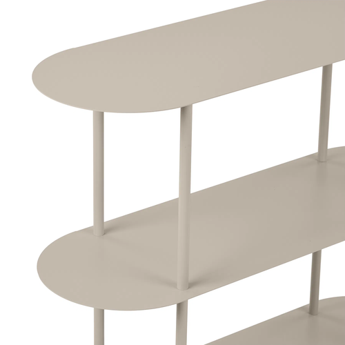 Artichok Riana metalen boekenkast beige - 90 x 81 cm