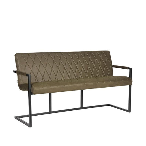 LABEL51 Eetkamerbank Denmark - Groen - 155x62x86cm