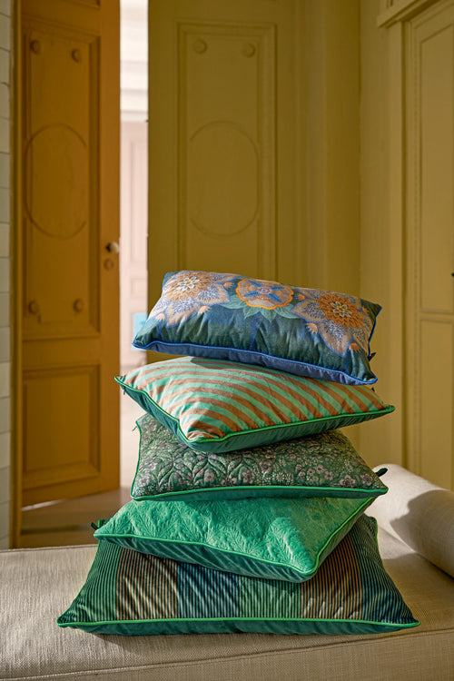 Pip Studio Sierkussen Quilted Daisy - Groen - 50x50cm