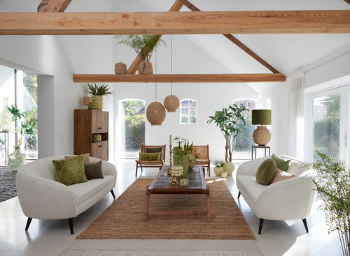 Light & Living vaas MACADAMIA - Ø18.5x45.5cm - groen - vtwonen shop