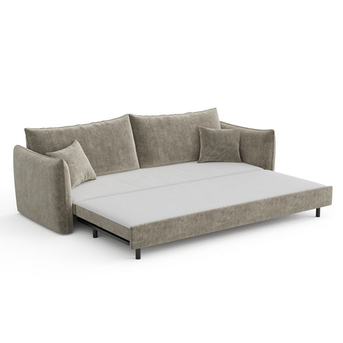 Sia Home - Slaapbank PLUME - getextureerd fluweel mol 213.5cm