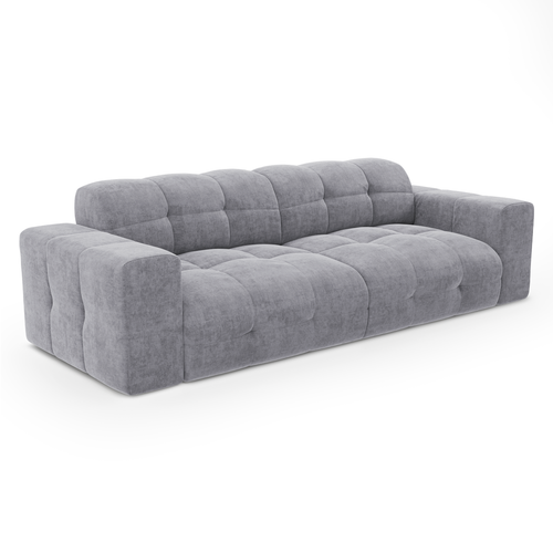 Sia Home - Rechte bank MAEL - Fluweel - Beton grijs - 230cm - vtwonen shop