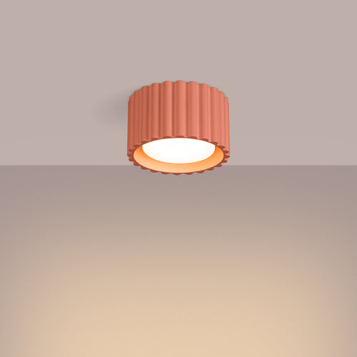 Sollux Lighting Plafondlamp AURA 1 perzik Gx53 - 10x10x10cm