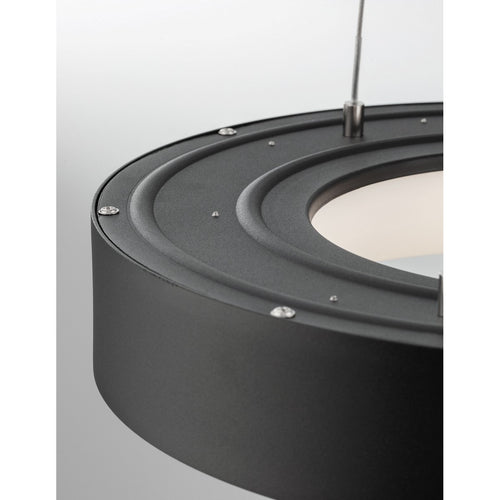 Merano Bancroft 38cm Geïntegreerde LED Hanglamp Plafondlamp Sandy Zwart Aluminium LED 30W 1950Lm 3000K