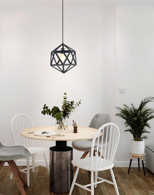 EGLO hanglamp Embleton - e27 - ø 30,5 cm - zwart