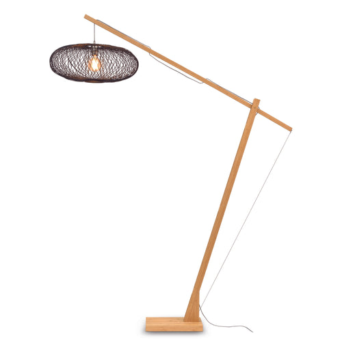 GOOD&MOJO vloerlamp Cango - bruin - Ø60cm - vtwonen shop